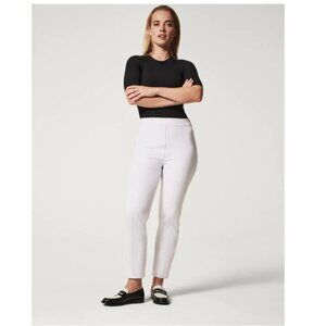 Spanx On the Go Slim Straight Classic White Pants NWT Large